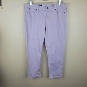 FIRM J. Crew Lilac Cropped Matchstick Pants size 32